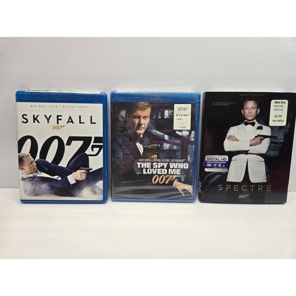 007 Bundle 3 Blu-Ray Lot Sealed | Roger Moore + Daniel Craig + James Bond - Picture 1 of 3